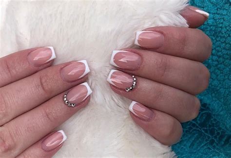 chanel french tip nails|short french tip nails.